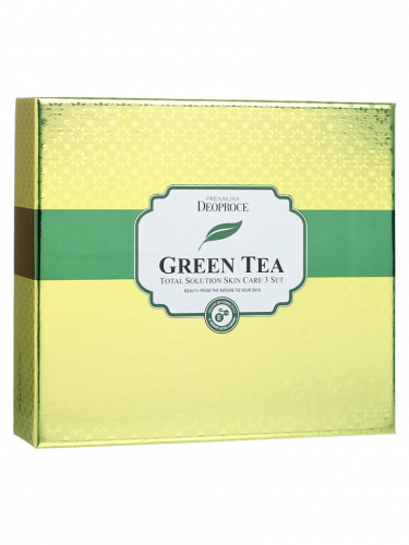 ДП GREEN TEA Набор для лица уходовый с экстрактом зеленого чая PREMIUM DEOPROCE GREENTEA TOTAL SOLUTION 3 SET