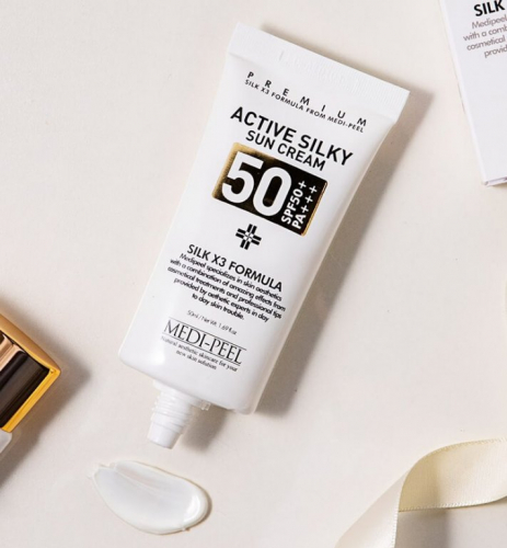 Medi-Peel/ СОЛНЦЕЗАЩИТНЫЙ КРЕМ ACTIVE SILKY SUN CREAM SPF50/PA+++ 50 мл.