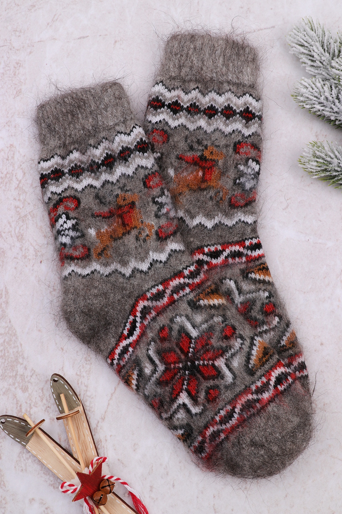 Носки женские шерстяные №НШ16-2 (17/113) - 36-39