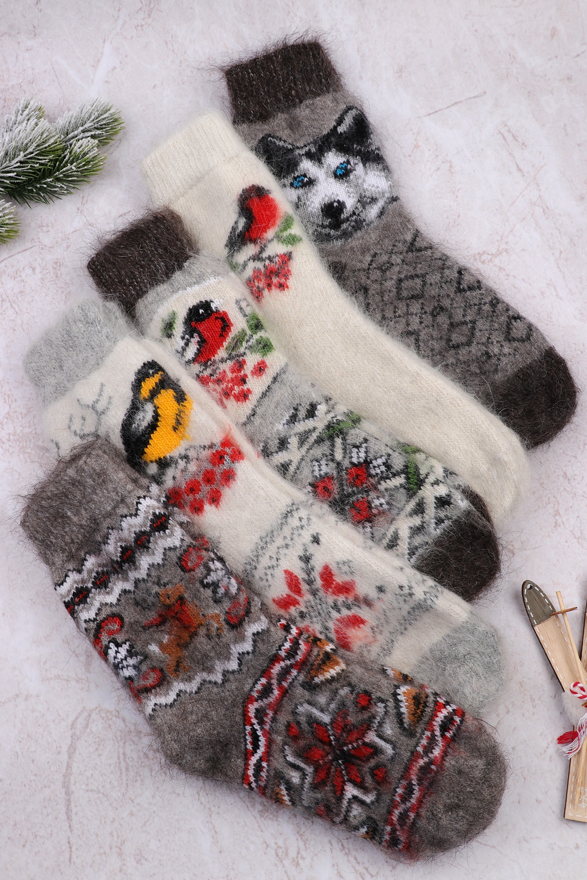 Носки женские шерстяные №НШ16-2 (17/113) - 36-39