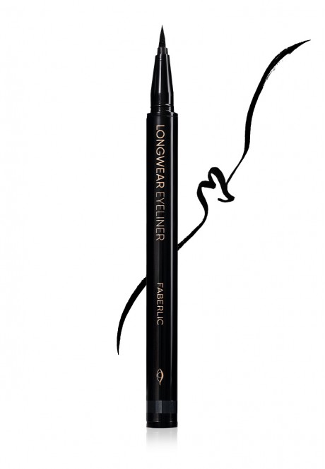 Стойкая подводка-маркер для век Longwear Eyeliner, тон черный глянцевый
