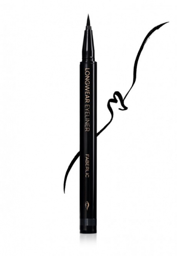 Стойкая подводка-маркер для век Longwear Eyeliner, тон черный глянцевый