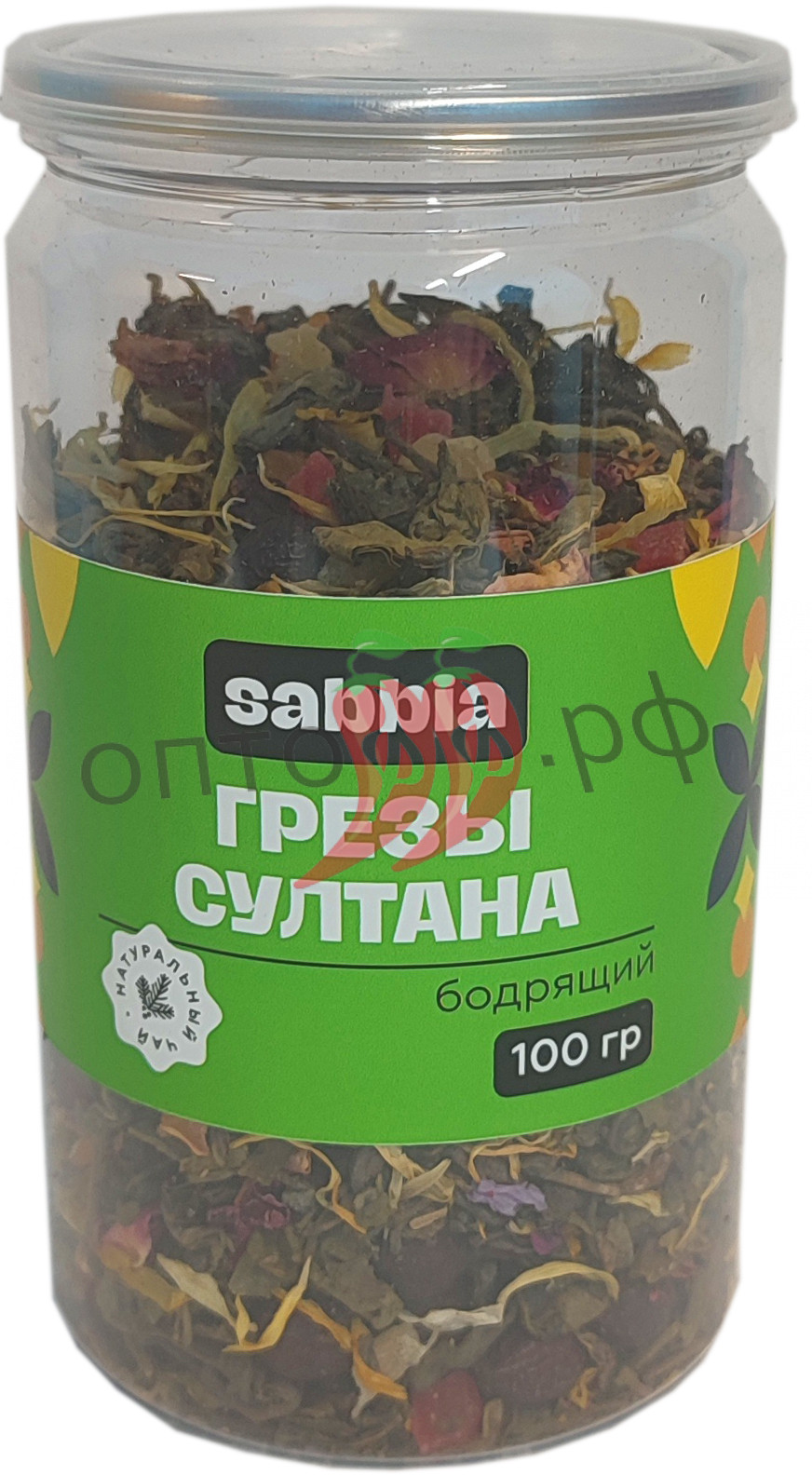 Чай Sabbia Грезы султана 100гр зеленый ПЭТ (кор*60)