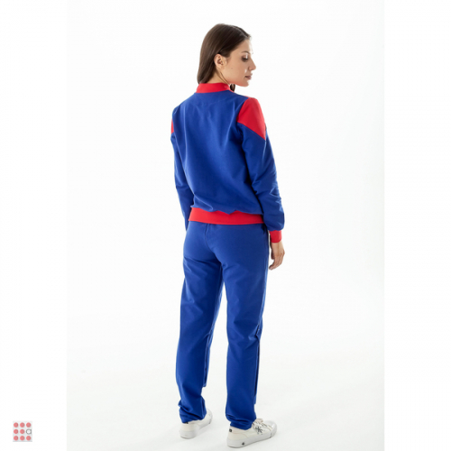 Костюм спортивный женский с вышивкой, р-р xs-xl, хлопок