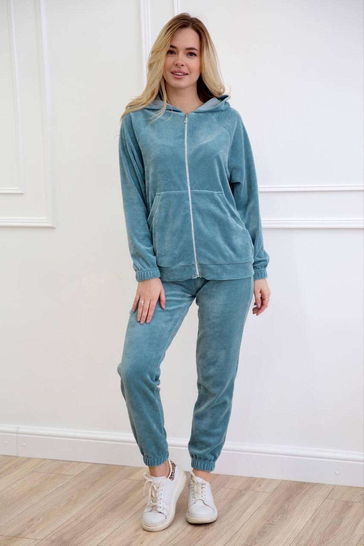 Костюм (Толстовка+Брюки) LIKA DRESS #862760Бирюзовый