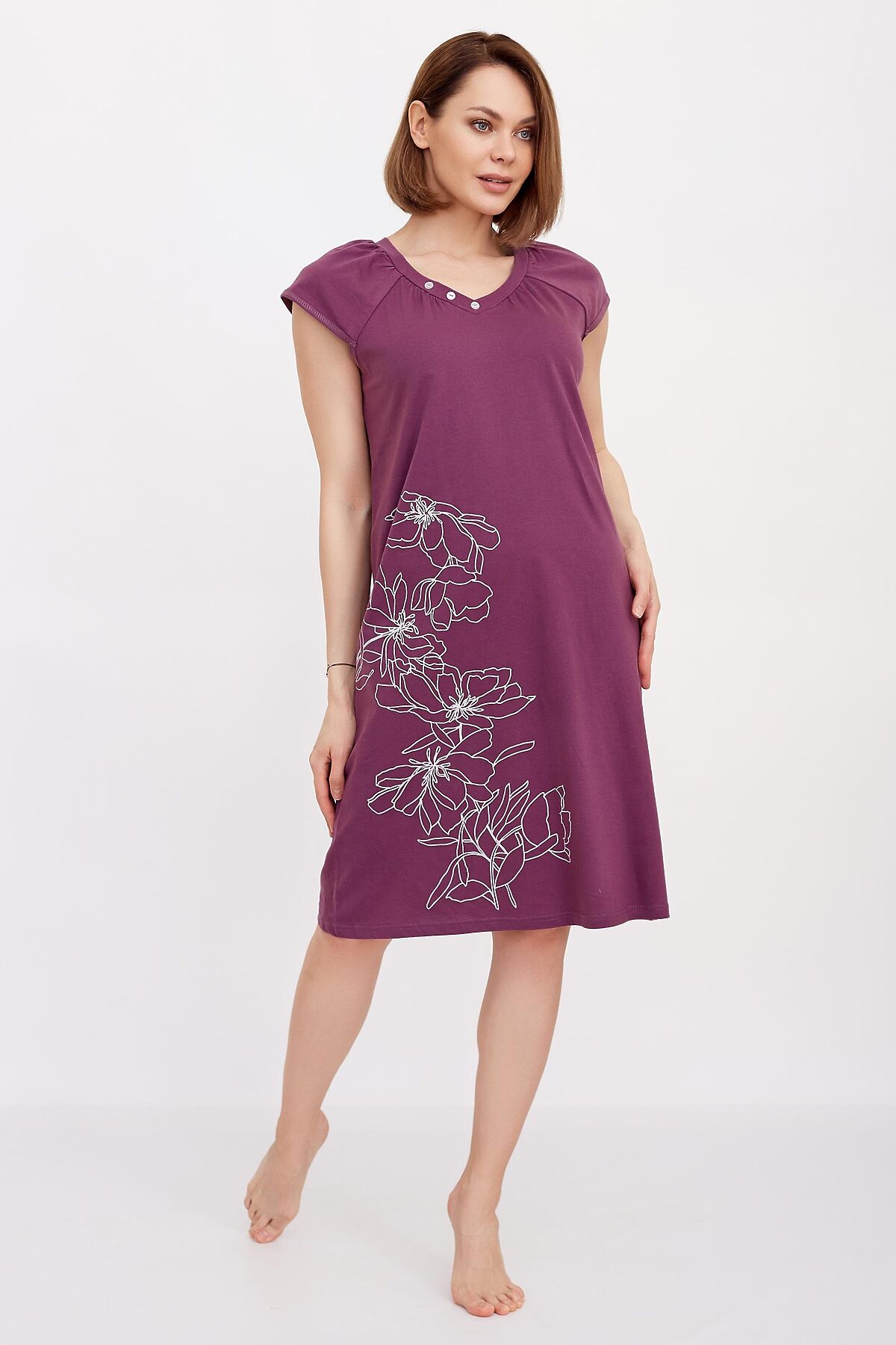 Ночная сорочка LIKA DRESS #862939Бордовый