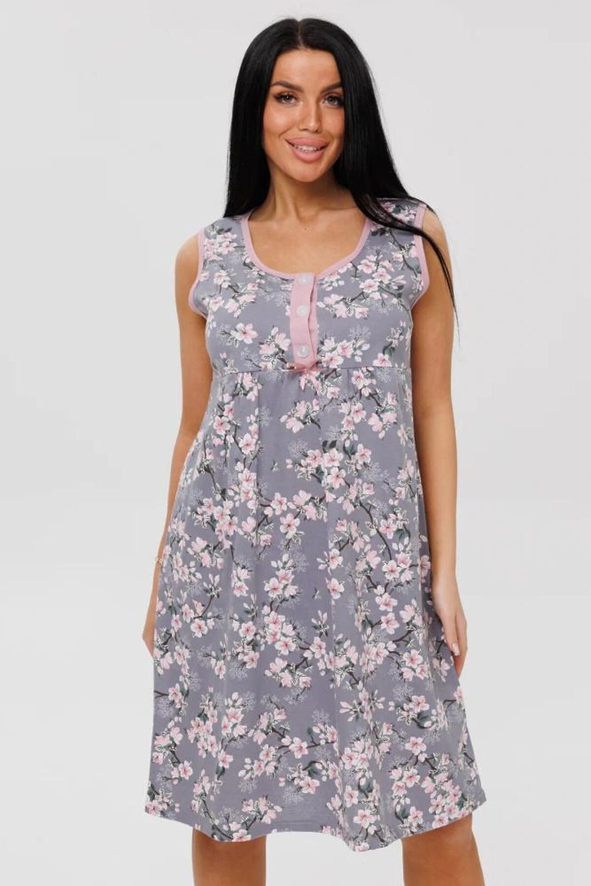 Ночная сорочка LIKA DRESS #970735Серый