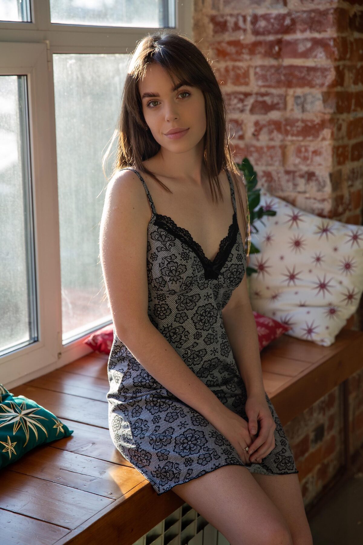 Ночная сорочка LIKA DRESS #970834Серый