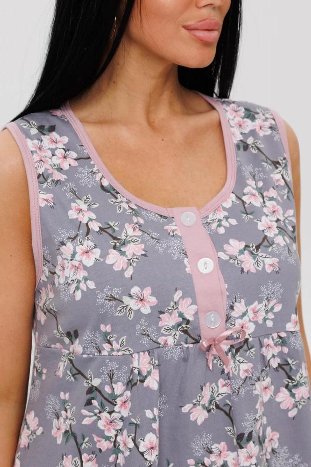 Ночная сорочка LIKA DRESS #970735Серый