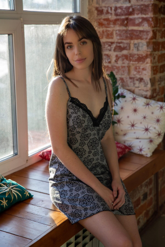 Ночная сорочка LIKA DRESS #970834Серый