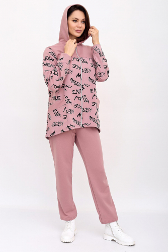 Костюм (Толстовка+Брюки) LIKA DRESS #863106Розовый
