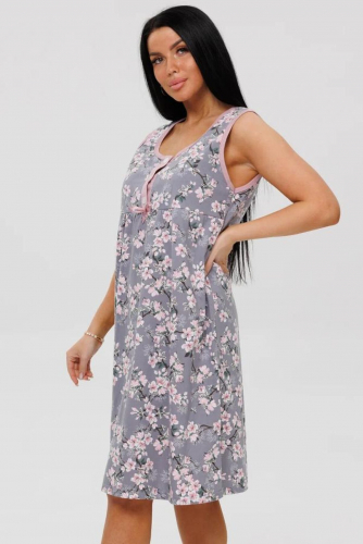 Ночная сорочка LIKA DRESS #970735Серый