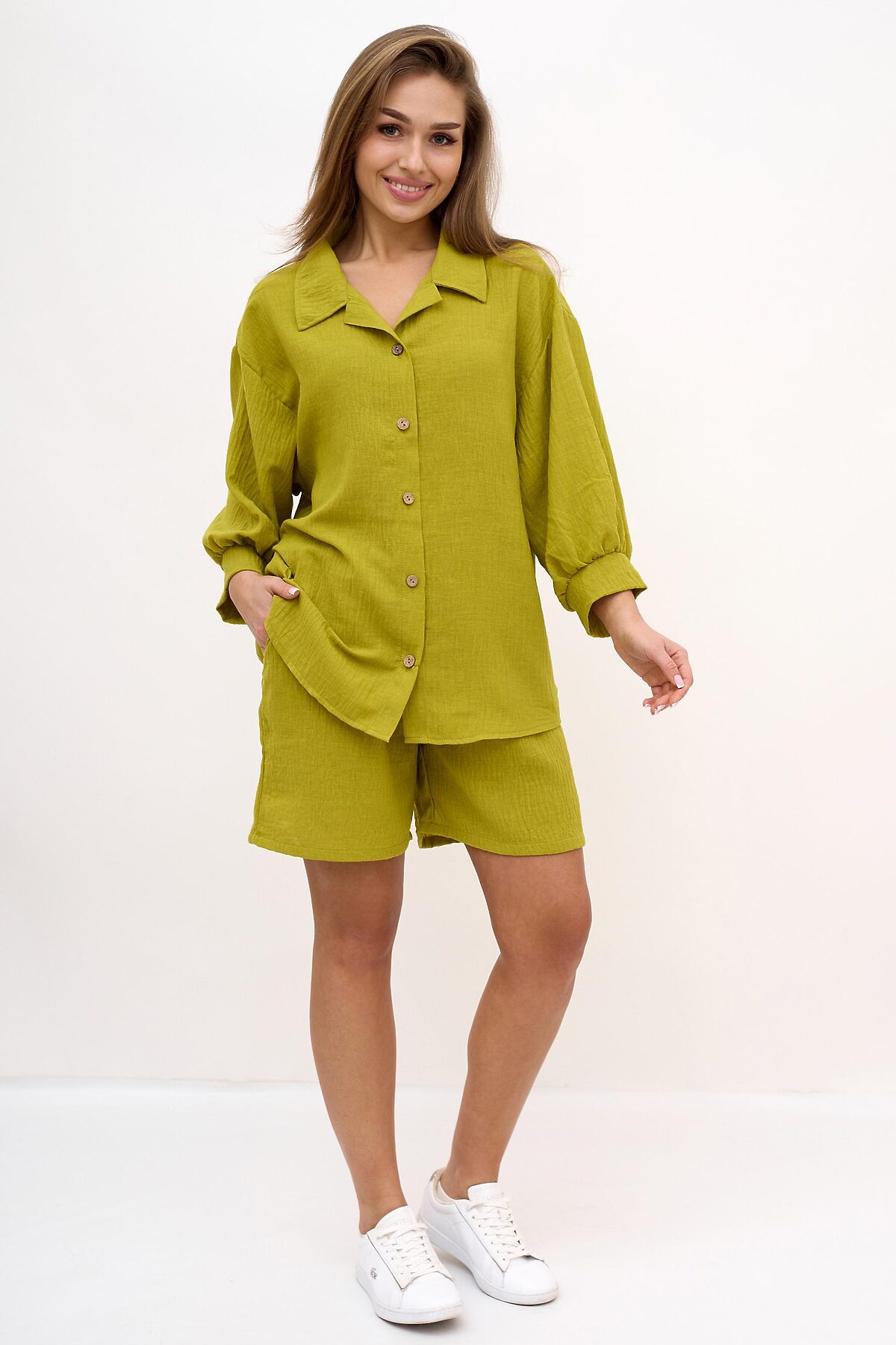 Костюм (Рубашка+Шорты) LIKA DRESS #1071065Фисташковый