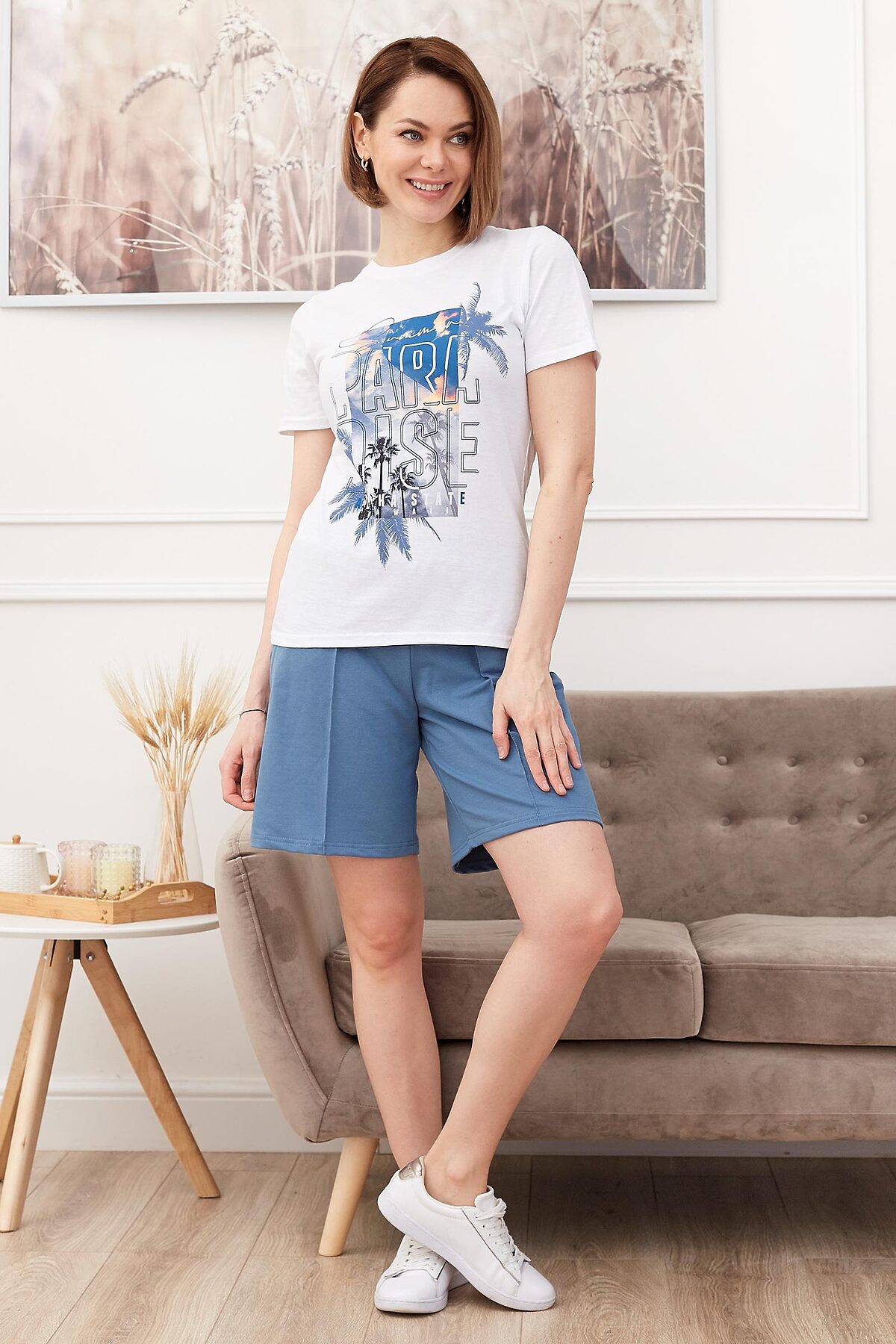 Костюм (Футболка+Шорты) LIKA DRESS #862936Мультиколор