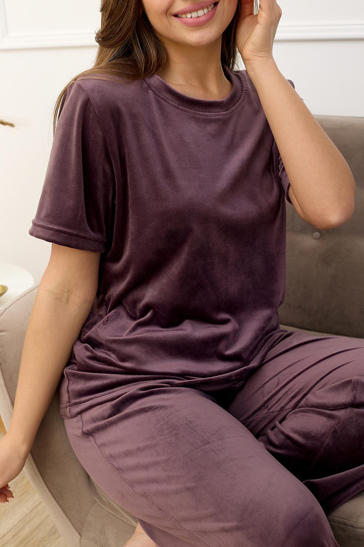 Комплект (Футболка+Брюки) LIKA DRESS #970503Бургундия