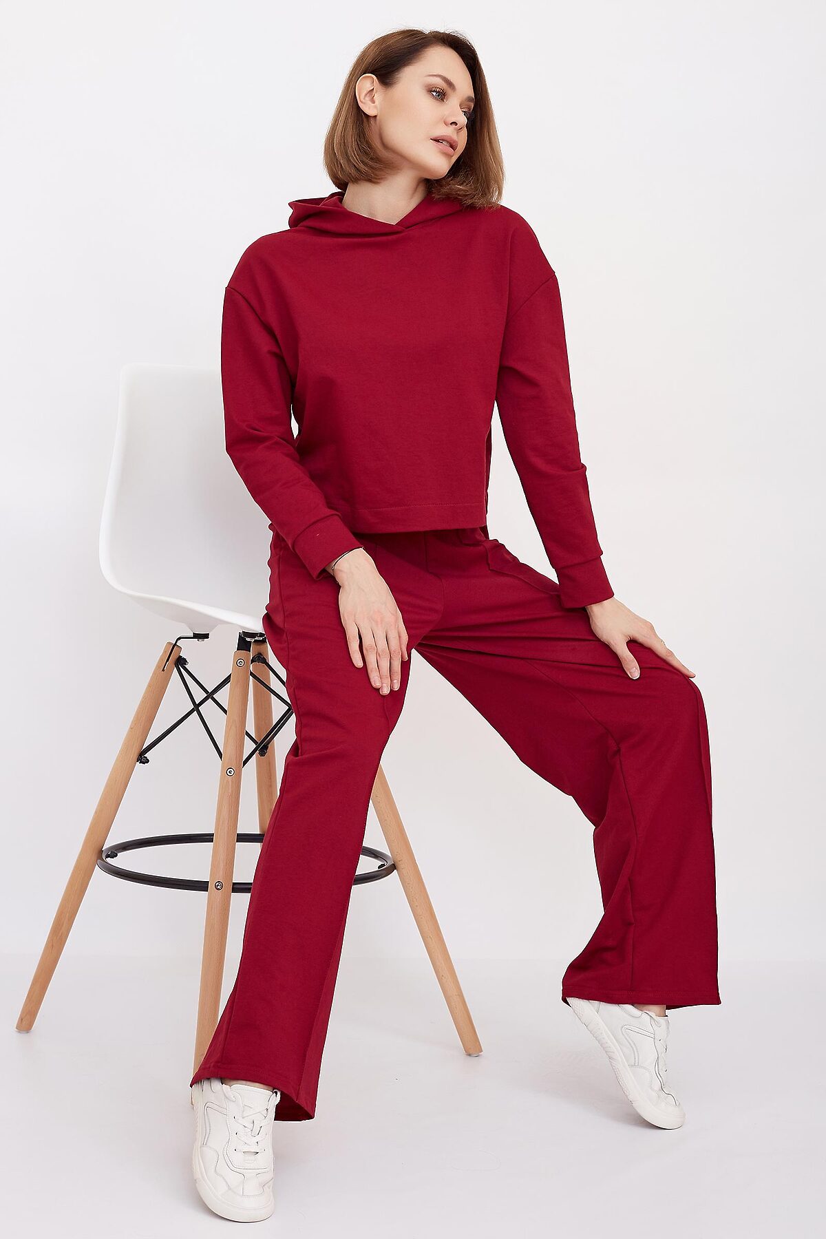 Костюм (Худи+Брюки) LIKA DRESS #863012Бордовый