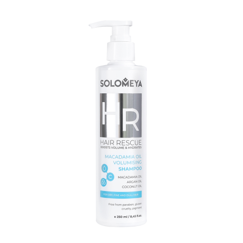 [SOLOMEYA] Шампунь для волос придающий объем МАСЛО МАКАДАМИИ Macadamia Oil Volumising Shampoo, 250 мл