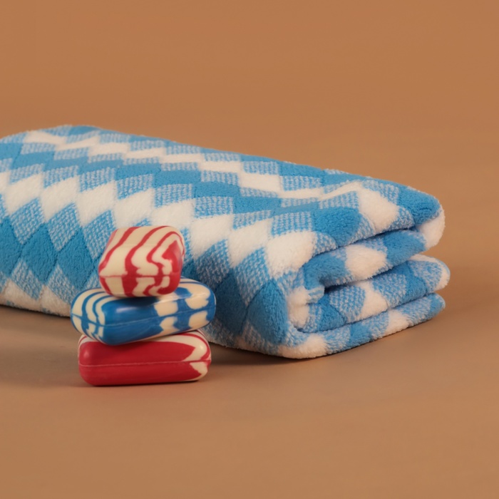 Полотенце банное «Этель. Градиент», 70×140 см, голубое