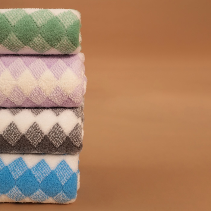 Полотенце банное «Этель. Градиент», 70×140 см, голубое