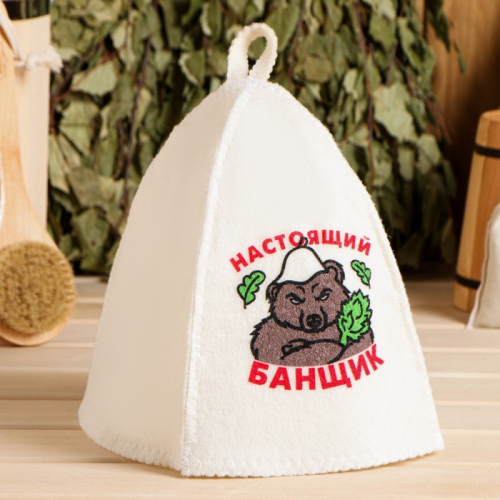 Шапка для бани с термопечатью 