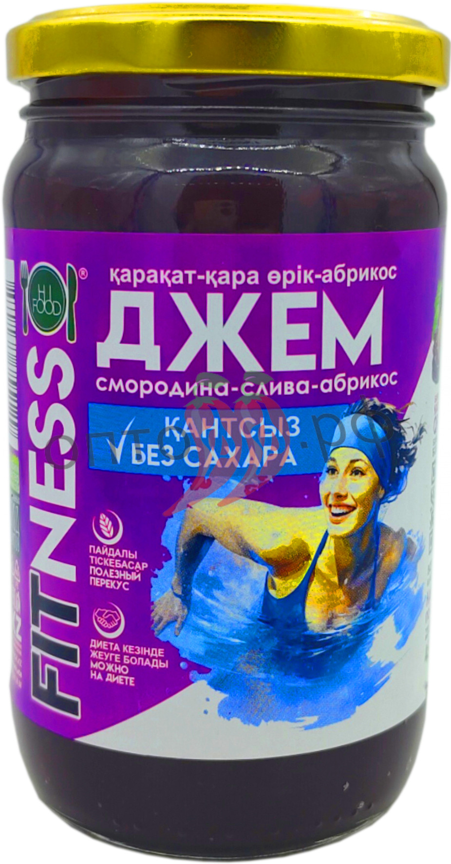 HiFood Джем FITNESS Смородина-Слива-Абрикос 450гр