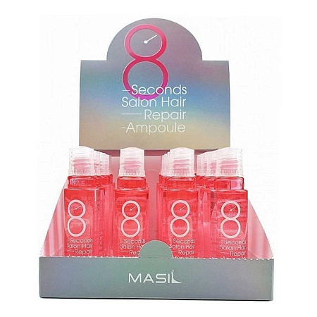 Masil Протеиновая маска-филлер для поврежденных волос / 8 Seconds Salon Hair Repair Ampoule, 10 шт. x 15 мл