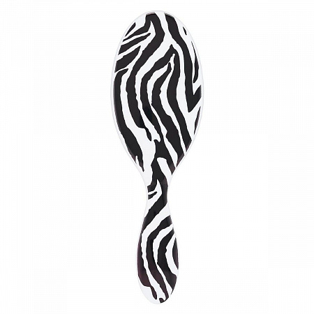 Wet Brush Расческа для спутанных волос / Original Detangler Safari Zebra BWR830SAFZE, черно-белый