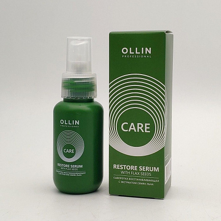 Ollin Сыворотка для волос восстанавливающая с экстрактом семян льна / Restore Serum with Flax Seeds, 50 мл