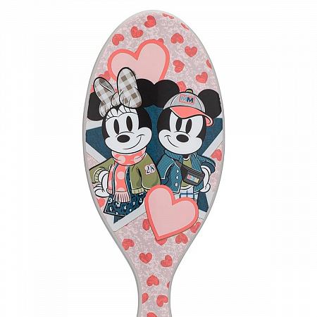 Wet Brush Расческа для спутанных волос / Original Detangler Disney Love Mickey And Minnie BWRDISLVMM, розовый