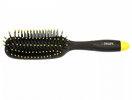 Dewal Щетка для волос массажная / Banana Black BNN81, черный