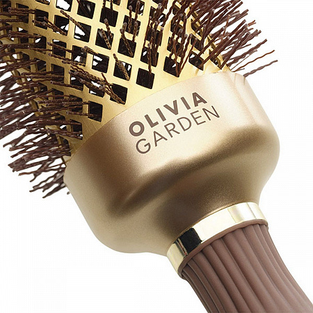 Olivia Garden Термобрашинг для укладки волос / Expert Blowout Shine Wavy Bristles ID2050/OGBNT44, 45 мм, коричневый