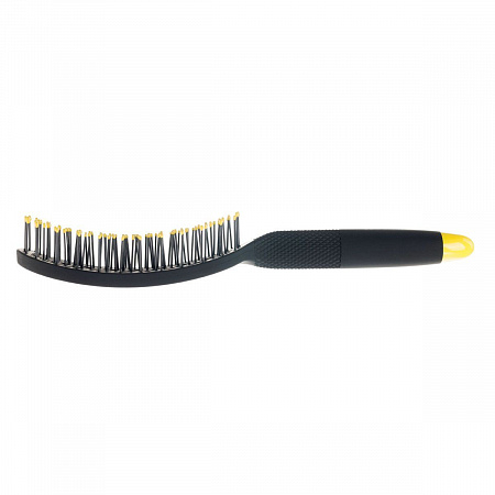 Dewal Щетка для укладки волос продувная широкая / Banana Black BNN82, черный
