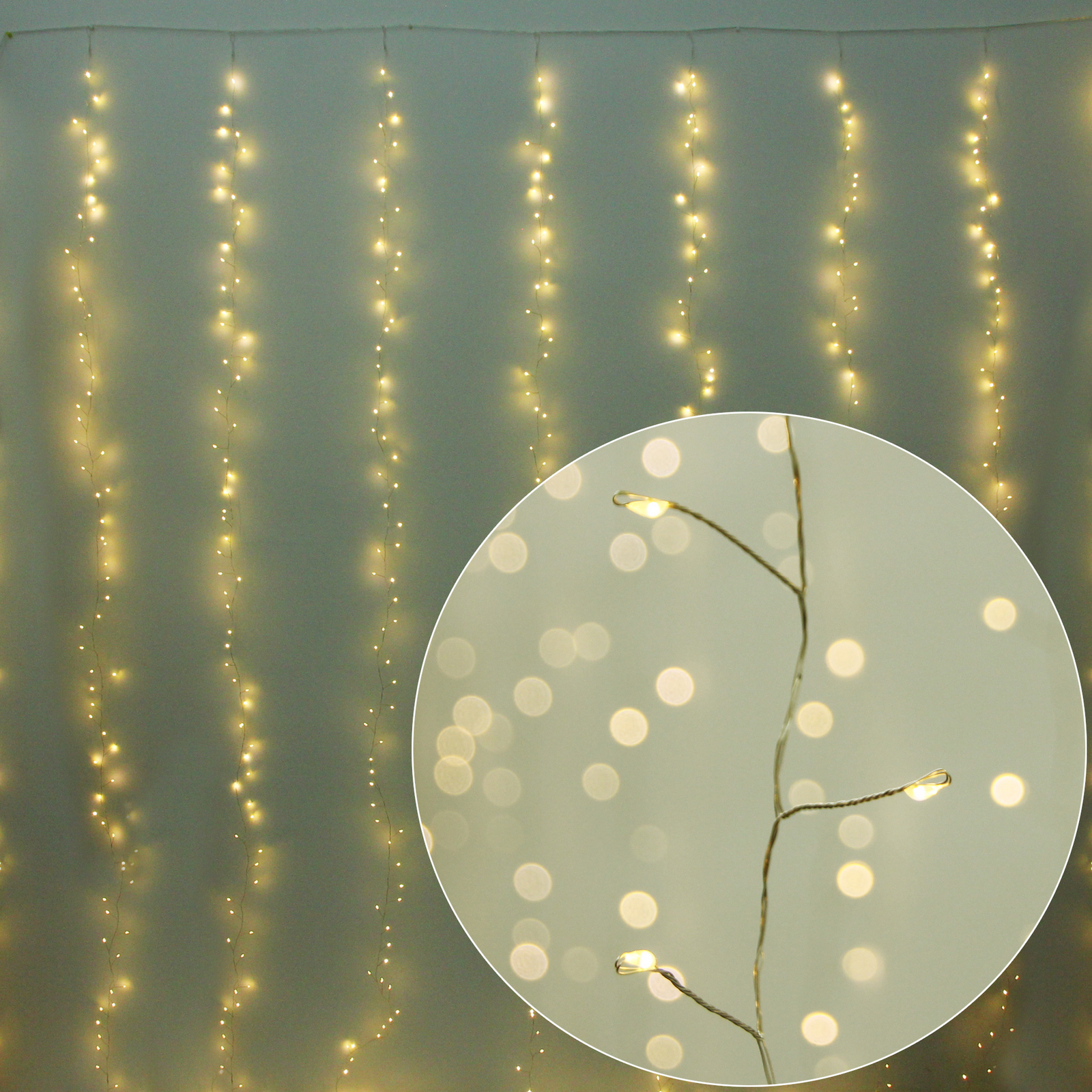 Гирлянда для дома ЗАНАВЕС 3м*3м 900 ламп LED