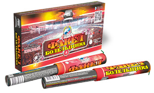 Дым красный Факел болельщика 17001 Премьер салют (годен до 2023 г)