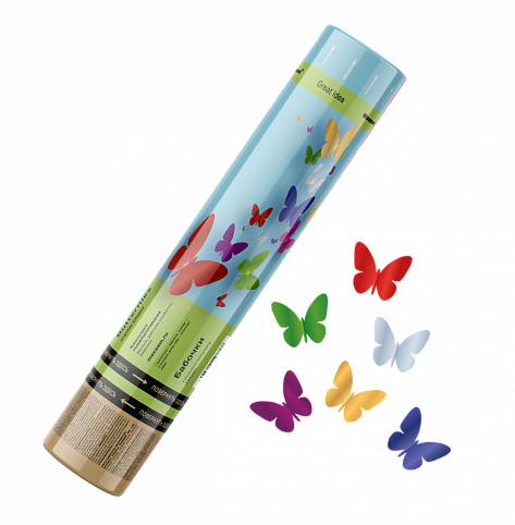 Хлопушка пневматическая Бабочки 30 см CM007 Maxsem