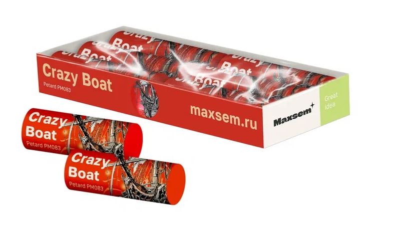 Петарды Crazy Boat 6 штук PM083 Maxsem