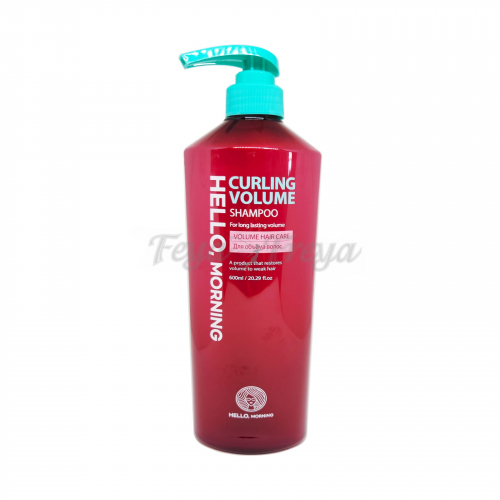 Шампунь для волос для придания объема 600мл HELLO MORNING CURLING VOLUME SHAMPOO 600ml