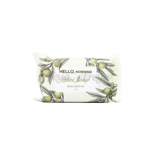 Мыло душистое туалетное «Олива» 127гр HELLO MORNING OLIVE SOAP 127gr