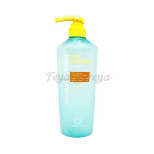 Глубоко очищающий шампунь для волос и кожи головы 600мл HELLO MORNING DEEP CLEANSING SHAMPOO 600ml