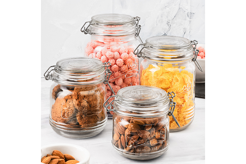 *БЫЛО 1284 руб! Набор 4 банок д/хранения 500 мл+750 мл+1 л+1,5 л