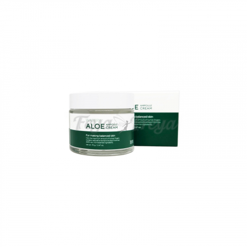 Ампульный крем с экстрактом алоэ вера 70гр TENZERO WATERY ALOE AMPOULE CREAM 2X 70g