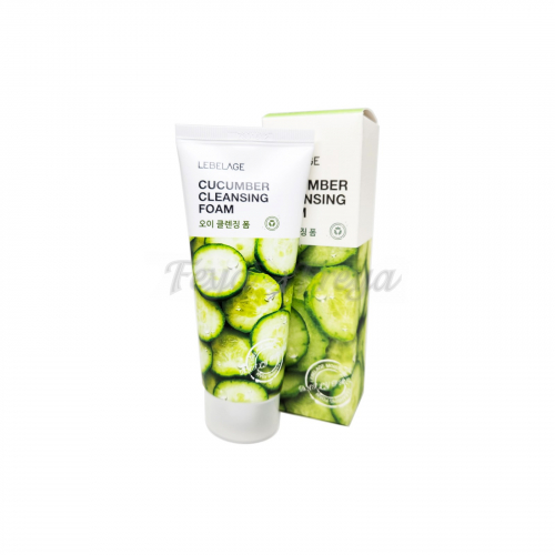 Пенка для умывания с экстрактом огурца 100мл LEBELAGE CUCUMBER CLEANSING FOAM 100ml