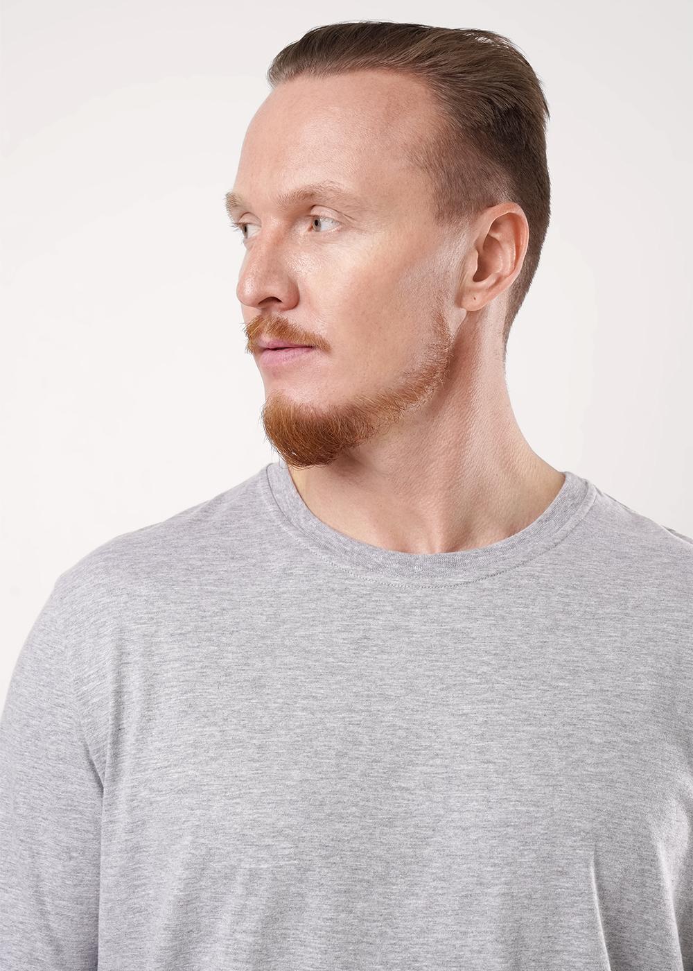 CLE 600351кд Футболка мужская 600351кд меланж серый