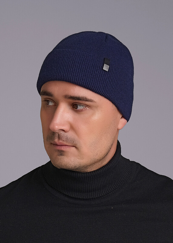 CLE 433963шв флис Шапка мужская 433963шв флис т.синий