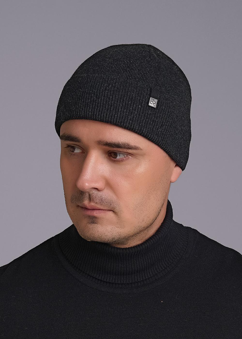 CLE 433963шв флис Шапка мужская 433963шв флис меланж т.серый