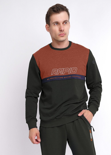 Ст.цена 1249р CLE 411908/40у_п Джемпер мужской 411908/40у_п т.коричневый/коричневый