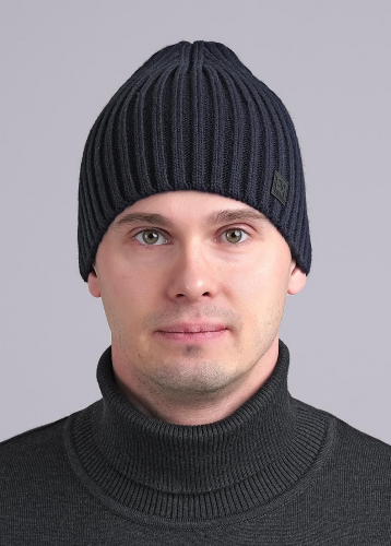 CLE 433828ап Шапка мужская 433828ап т.синий