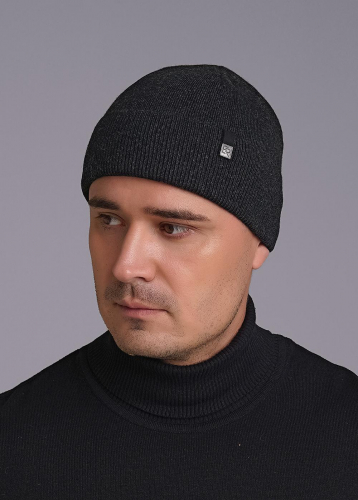 CLE 433963шв флис Шапка мужская 433963шв флис меланж т.серый