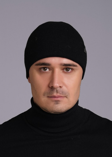 CLE 433963шв флис Шапка мужская 433963шв флис чёрный