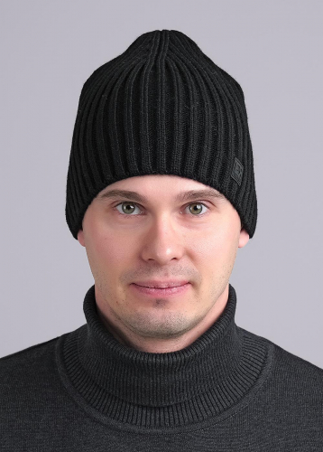 CLE 433828ап Шапка мужская 433828ап чёрный